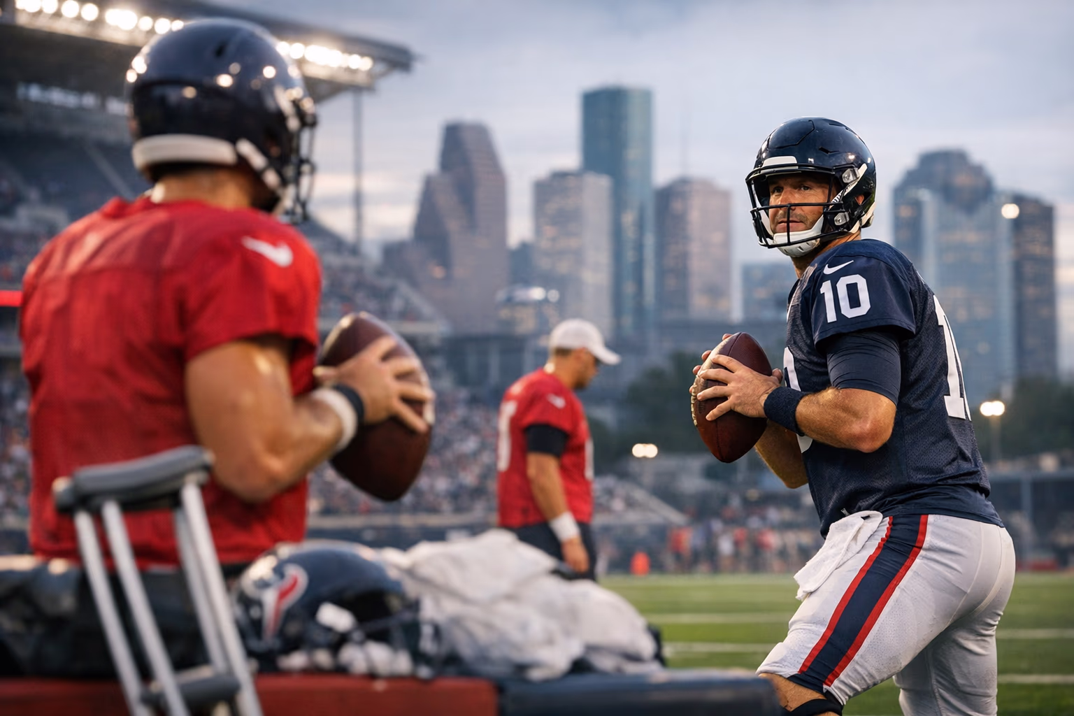 Texans add veteran quarterback after Graham Mertz injury