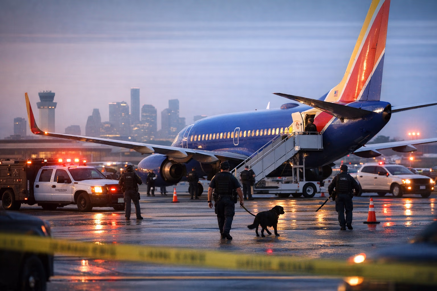 Bomb Threat Leaves Southwest Flight on Houston Tarmac