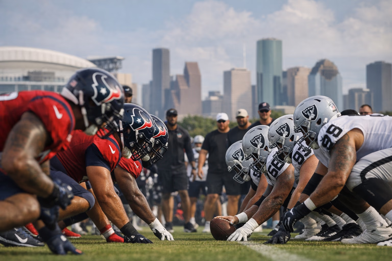 Texans joint practice brings Raiders to Houston camp