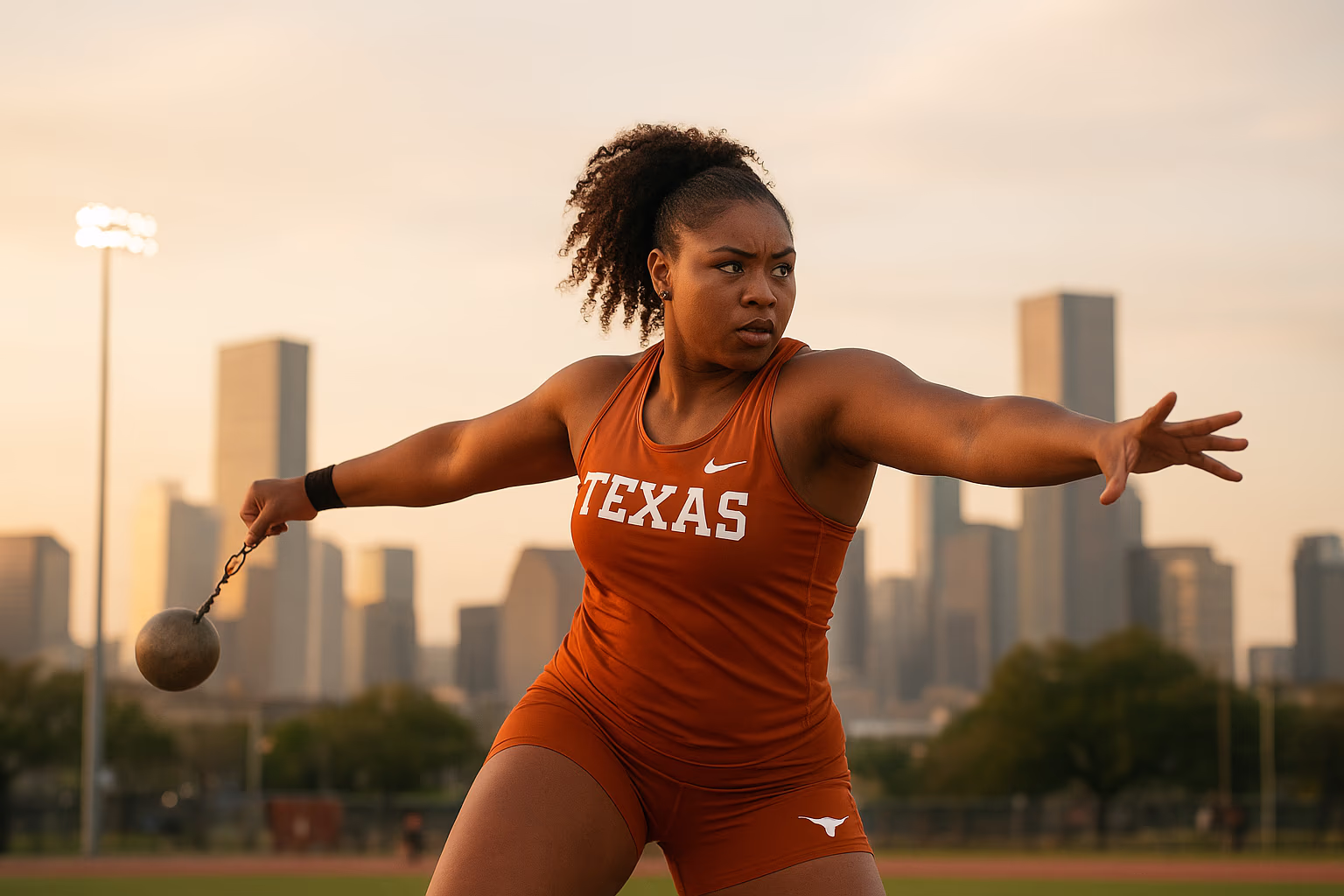 UT Freshman Giavonna Meeks Opens Season With Record-Shattering Weight Throw