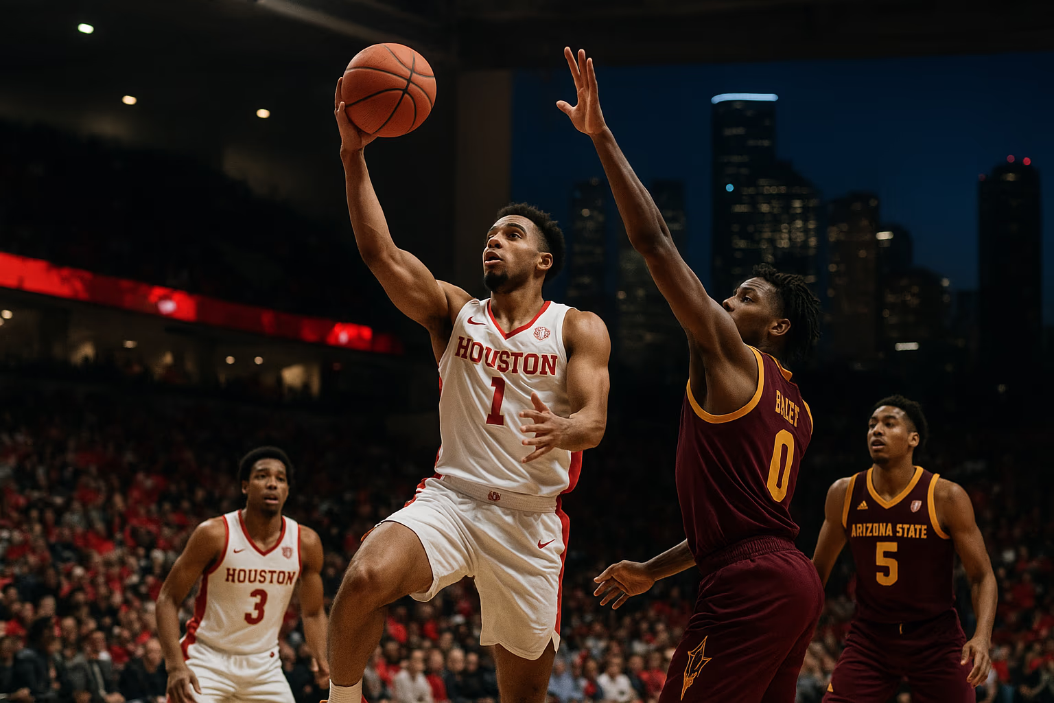 Houston Edges Arizona State in High-Energy Matchup on Jan. 18