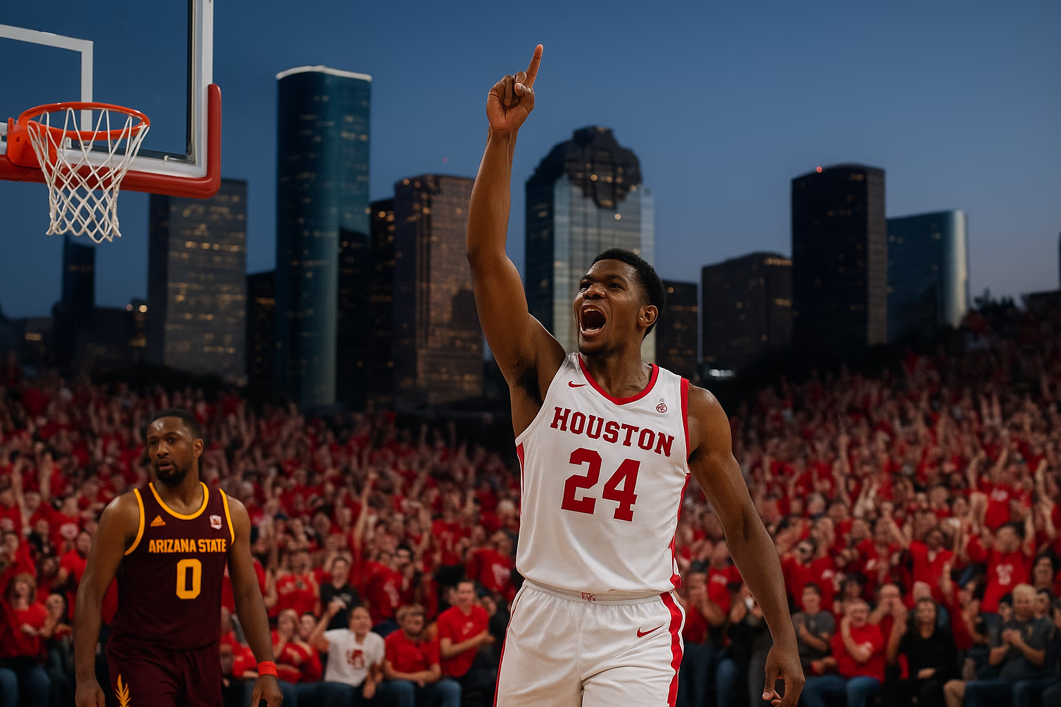 Houston Men's Basketball Drops Triple Digits on Arizona State in Dominant Showing