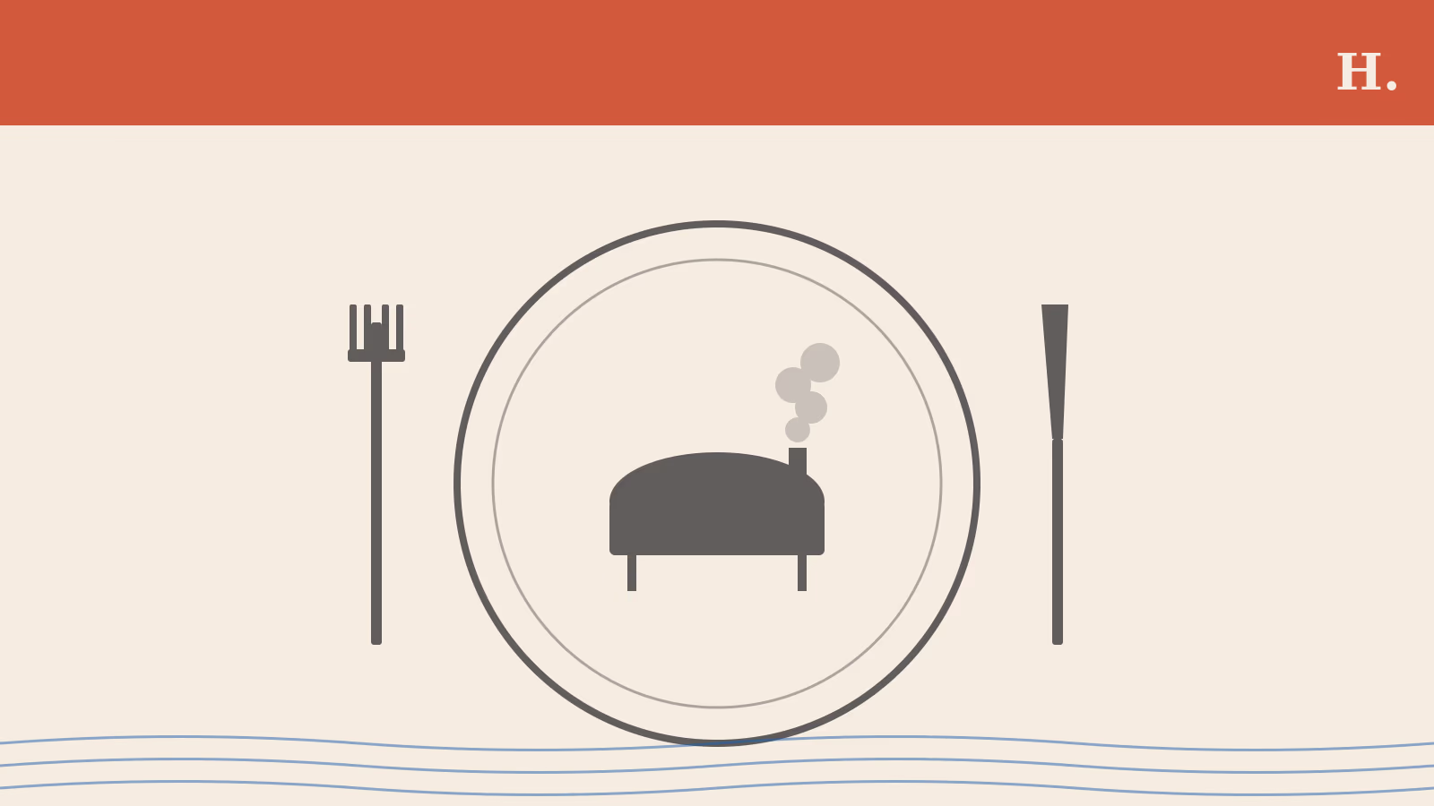 Illustration of a barbecue smoker with fork and knife representing best restaurants in Pearland TX